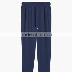 Logo Accepted Graceful Breathable Navy Blue Jogger Skinny Leg Dress Pants thumbnail-5