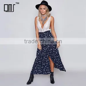 Hottest Gypsy Lady Clothing Boho Chic Latest Printed Wrap Maxi Skirt thumbnail-1