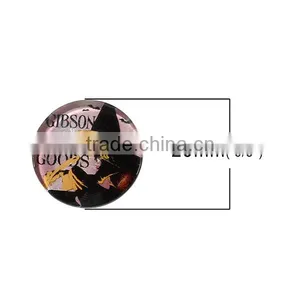 Glass Dome Seals Cabochons Round Flatback Multicolor Halloween Witch Pattern Transparent 20mm Dia thumbnail-2