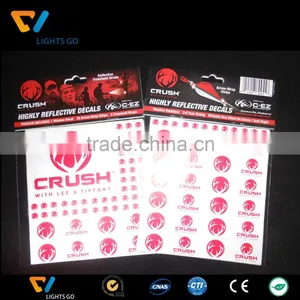 Glow in the Dark and Reflective Bike Sticker Decal for Safety thumbnail-6