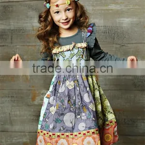 Cute Baby Stripe Ruffle Boutique Plain Kids Outfit thumbnail-4