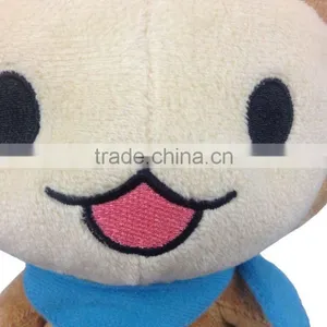 Soft Velboa Cuddly Brown Monkey With Golden Crown Animal Toy for Baby thumbnail-3