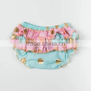 Wholesale New Arrival Cute Baby Bloomers With Golden Polka Dots Toddlers Shorts MC6011503 thumbnail-2