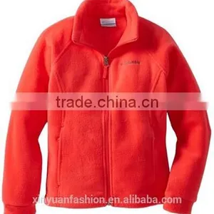 2014 Hot Sale Long Girl Orange Polar Fleece Blanket Coat Jacket thumbnail-1