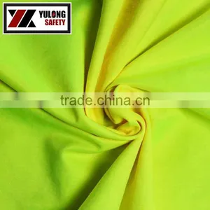EN11612 EN20471 Fluorescent Yellow Flame Retardant Fabric For Warning Clothing thumbnail-1