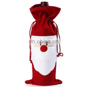 Christmas Santa Claus Red Wine Bottle Bags Christmas Dinner Table Decoration thumbnail-4