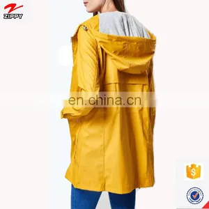 Women's Winter Outwear Yellow Color Ladies Warm Parka Hooded Jacket Coat thumbnail-5