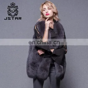 New Products Women Winter Fox Fur Gilet Real Fur Vest thumbnail-4