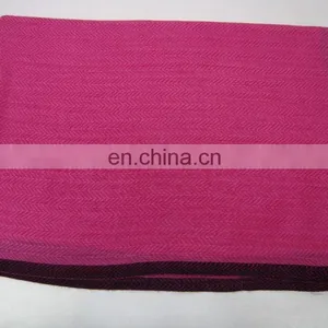 Cashmere Pashmina Wool Shawl With Black Border thumbnail-5