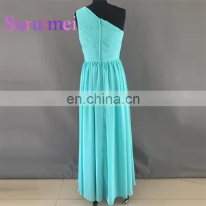 One Shoulder Prom Dresses Vestidos de Noiva Chiffon Evening Gowns Hot Sale thumbnail-2