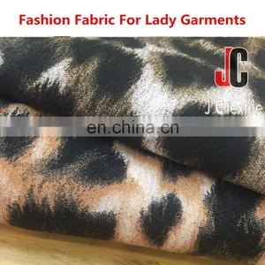 Rayon Fabric Importers Raw Material Gold Print Design 100% Rayon Silk Soft Poplin Printed Fabric thumbnail-4