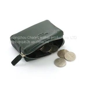 Customized Original Leather Coin Purse Female Hand Zipper Leather Three-dimensional Coin Bag Card Bag Storage Bag Small Wallet Male thumbnail-4