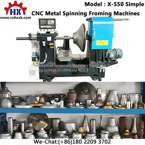 Low Cost Metal Spinning Horizontal CNC Lathe Machine Price X-550 Simple thumbnail-1