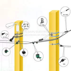 Tension Clamp Wire Anchor Strain Clamp and Cable Plastic Wedge Type Dead End Clamps thumbnail-3