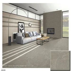 600x600mm Rustic Matt Finishing Bathroom Brown Designer Floor Ceramic Tiles Price thumbnail-2