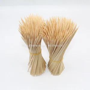 100pcs Bamboo Skewers Disposable Wooden Barbecue Grill Mats Candy Fruit Stick Barbecue Skewers Bar Restaurant Utensil 20cm X4mm thumbnail-2