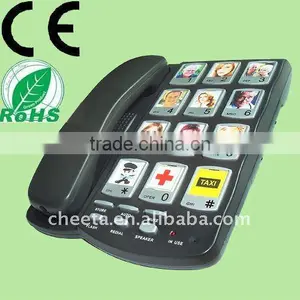 CE+ROHS Approved Big Key Elderly Telephone thumbnail-1