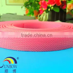 Thermal Insulation Cable Protection Expandable PET Woven Mesh Tube thumbnail-4