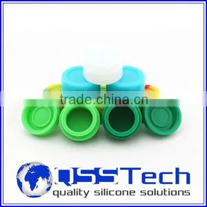 High Quality 7ml Customized Small Black Swear Jar/ Oil Dab Wax Container/ Silicone Wax and Oil Container thumbnail-1