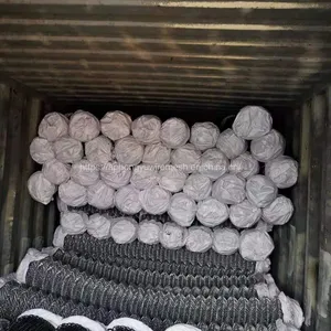 Black Chain Link Fence Chainlink Fence Chain-link Chainlinkfencing Securityfences Commercialfecne Industrialfence Residentialfence Vinyl Chain Link thumbnail-5