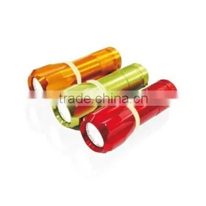 9 LED Aluminum Flashlight Super Bright Led With Luminous Ring Mini Led Torch thumbnail-1