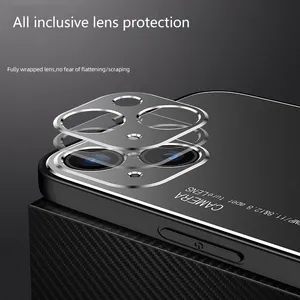 For Apple12Pro Max Waterproof Mobile Cell Phone Case For Iphone14 Aluminum Alloy Soft Glue 13 Protective Cover Frosted Fine Hole thumbnail-4
