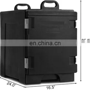 Loading Insulated Food Pan Carrier Full-size Pan Food-grade LL DPE Material Portable Food Warmer With Fastener Polyurethane Foam thumbnail-1