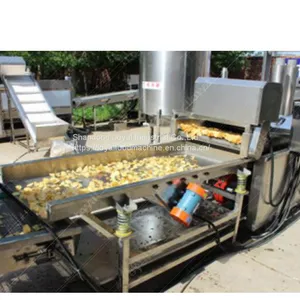High Quality Commercial Electric Heating Deep Fryer Machine Pork Skin Pototo Chips Batch Fryer Machine for Sale thumbnail-5