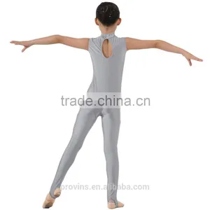 Turtle Neck Sleeveless Kids Unitards thumbnail-3