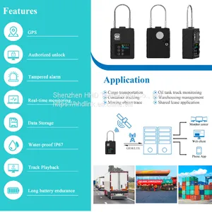 G360 Password GPS Padlock E Smart Lock thumbnail-5