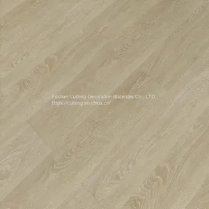 Foshan Wholesale Imitation Wood Grain SPC Floor Office Stone Plastic Floor Electrical Classroom Library Buckle Plastic Floor Tile thumbnail-1