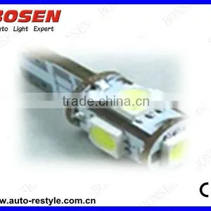 Samsung 5252 Led Chip 5SMD Canbus Error Free Non-polarity Auto Bulb T10-5SMD-5252 Led Car Lamp thumbnail-1