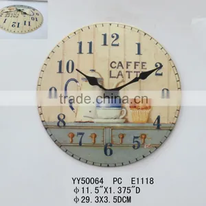 Decorative Round Metal Wall Clock thumbnail-1