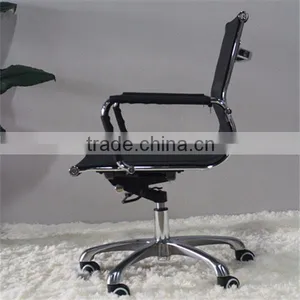 Low Back Swivel Lift Netting Fabric Office Chair thumbnail-3