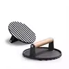 Hot Sale Smash Burger Press Kit, Round & Rectangle Meat Press for Griddle, Cast Iron Grill Press With Upgrade Wooden Handle thumbnail-1