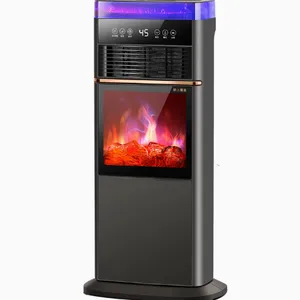 Heater/3D Atomizing Fireplace Warm Air/machine Simulation Flame/steam Humidifier Voice Remote Control Fireplace(Wechat:13510231336） thumbnail-1