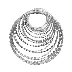 High Security Anti-Climb Flat Wrap Razor Wire for Perimeter Protection thumbnail-1