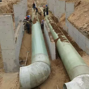 GRP Pipe Corrosion Resistant High Stiffness Export to Worldwide Support Customization thumbnail-4