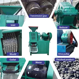 Double-Roller Briquetting Machine Coal Briquette Machine High Pressure Ball Press Machine Roller Ball Press Machine EPC thumbnail-2