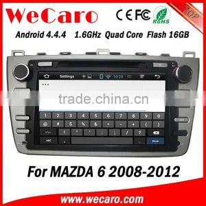Wecaro in Dash 2 Din Touch Screen Android 4.4.4 Car Dvd Gps Navigation Radio Gps Car Media Player for Mazda 6 2008 -2012 thumbnail-3