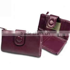 Hot Selling European Genuine Leather Women Wallet With Flap thumbnail-1
