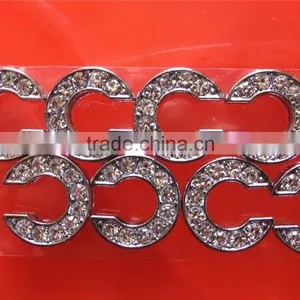 Beautiful 10mm Letters Slide Rhinestone Zinc Alloy Alphabets thumbnail-2