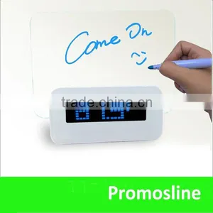 Hot Selling Custom LED Alarm Clock With Message Board thumbnail-5