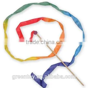 Wooden Toy Long Vibrant Silk Streamer, in Rainbow thumbnail-1