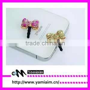 Elegant Rhinestone Phone Dust Plugs thumbnail-1