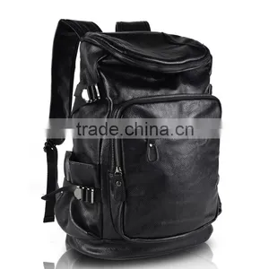 2015 Hot Sale Outdoor Fashion Leather Backpack Bag Custom Laptop Backpack thumbnail-2