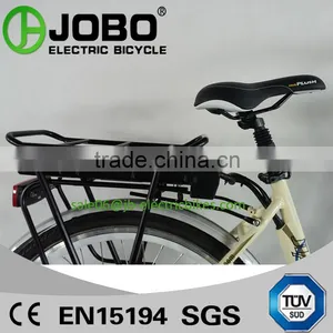 City Bike Lithium Electric Bike With Basket thumbnail-2