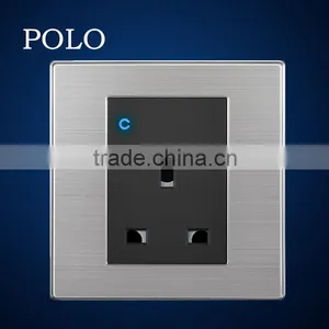 New Invention Waterproof Switch Livolo Champagne High Quality Socket US 1 Gang Switch and 13A Socket thumbnail-1