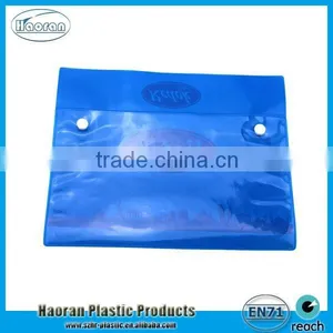 Cheap Plastic PVC Button Closure Document Bag thumbnail-2