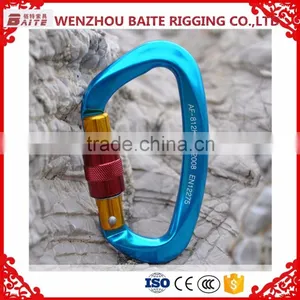 CE Mark Colorful Aluminum Snap Hook,Outdoor Sports Carabiner With Snap Hook Breakign Load 2600kg For Climbing Use thumbnail-5